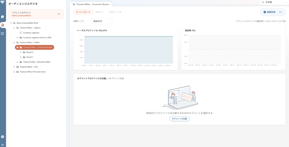 日本語化されたオーディエンススタジオ
